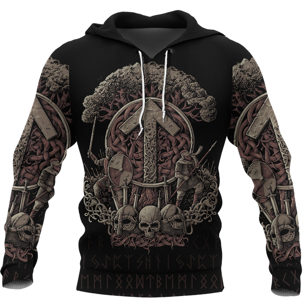 Viking Hoodie Teiwaz Rune RLT12