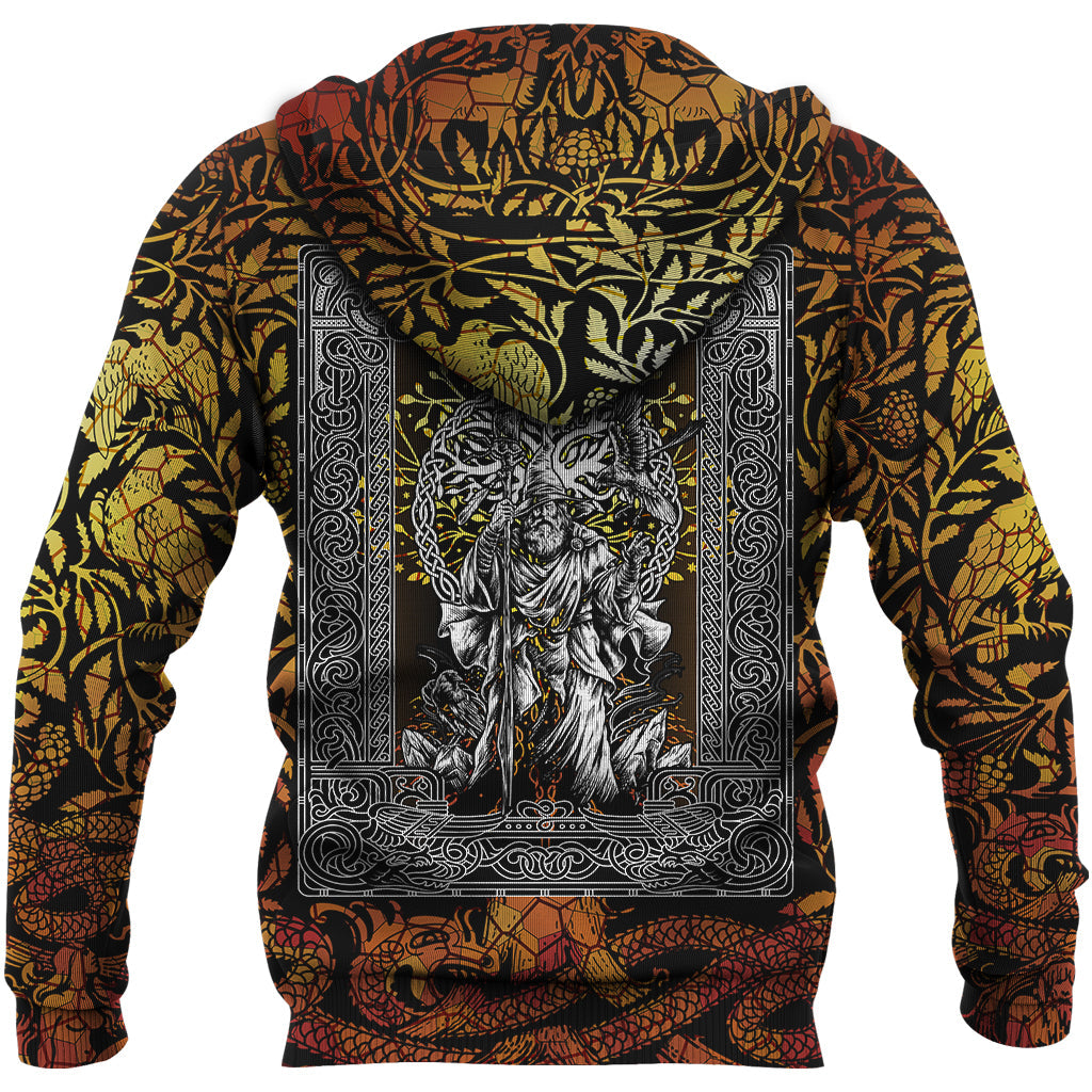 Viking Magician Zip Hoodie Style Tree Of Life RLT12