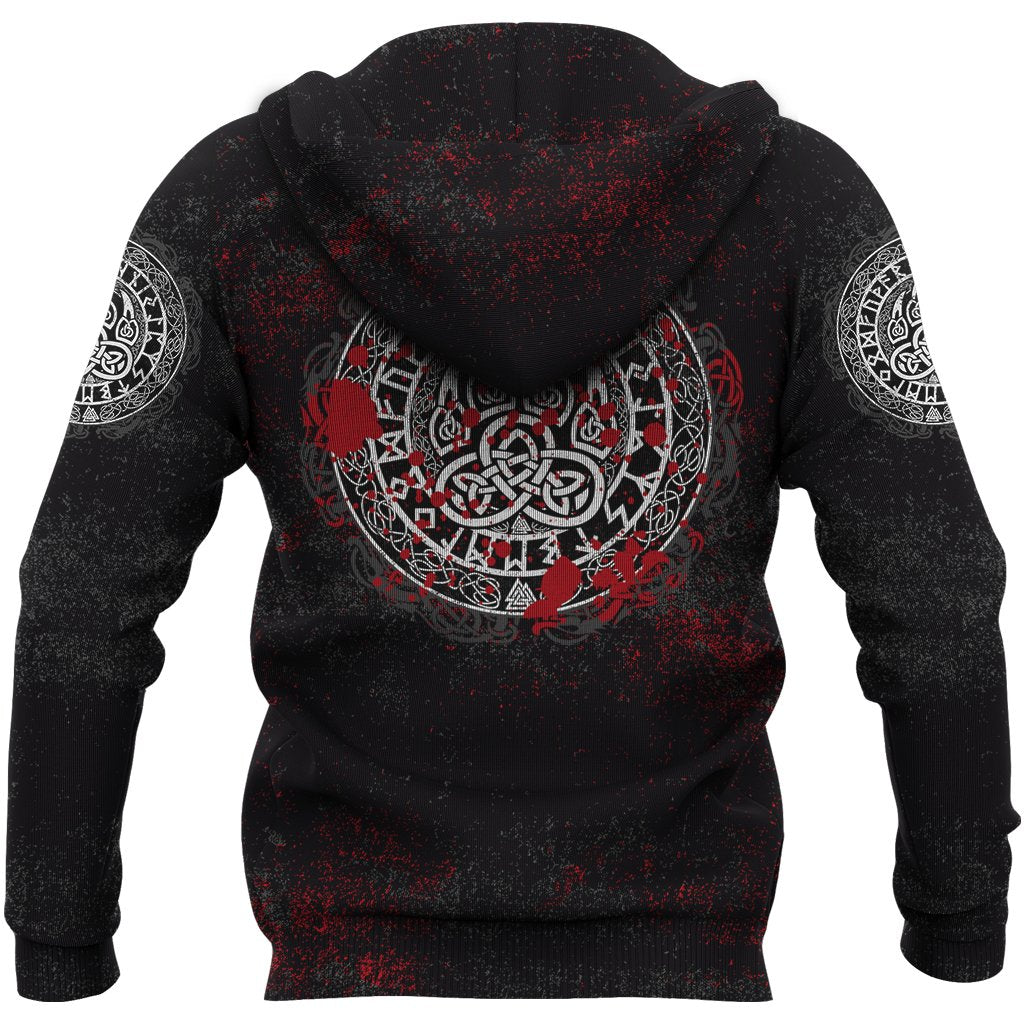 Viking Hoodie Viking Bear Claws Blood Tattoo RLT12