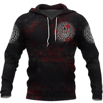 Viking Hoodie Viking Bear Claws Blood Tattoo RLT12