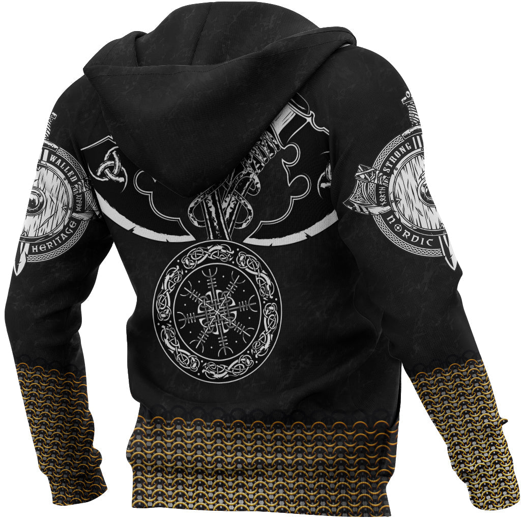 Viking Zip Hoodie - Armor Odin RLT12