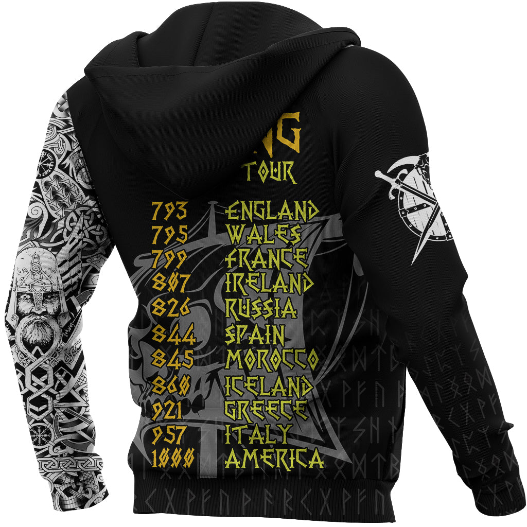 Viking Zip Hoodie - The Viking World Tour RLT12