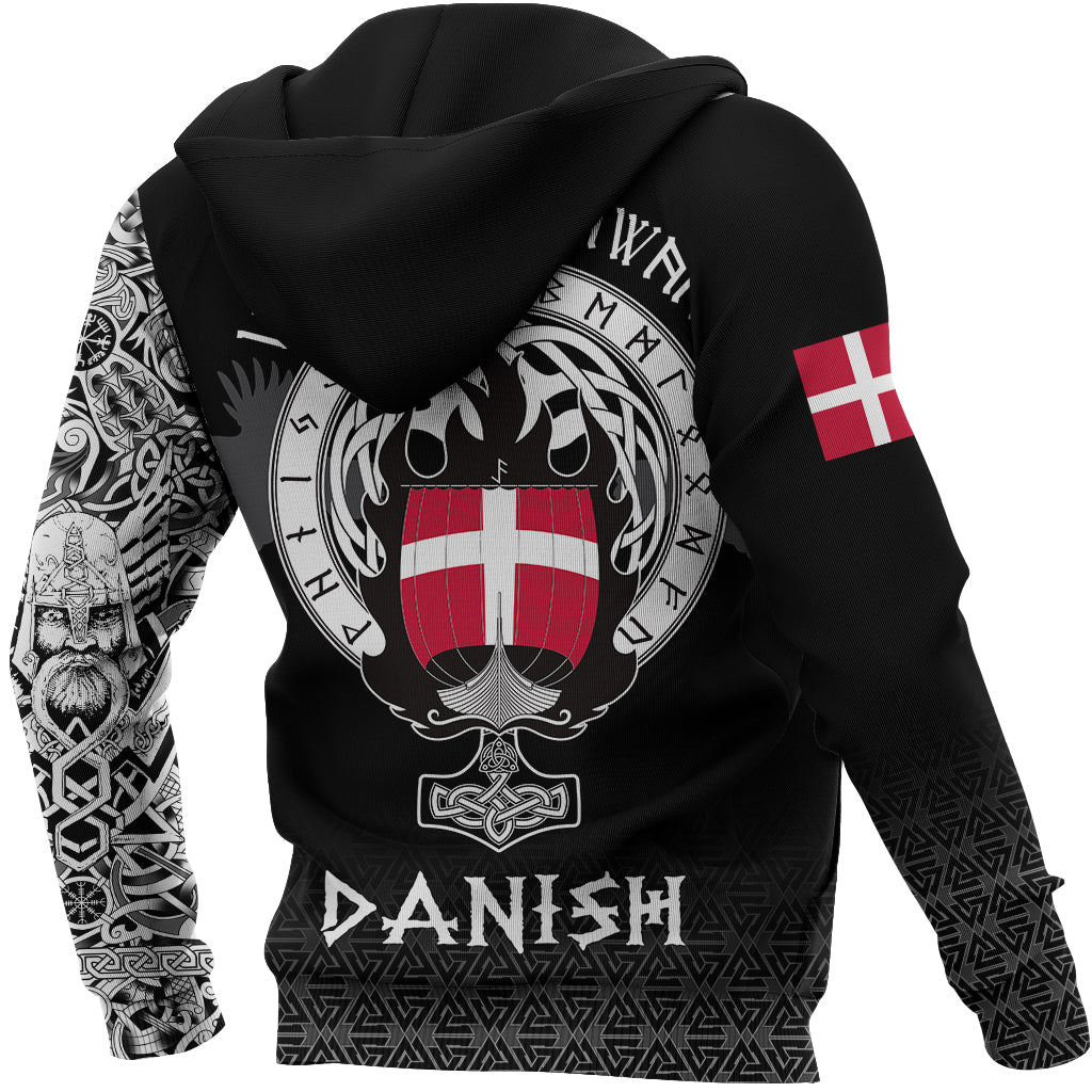 Viking Zip Hoodie - Danish Drakkar RLT12