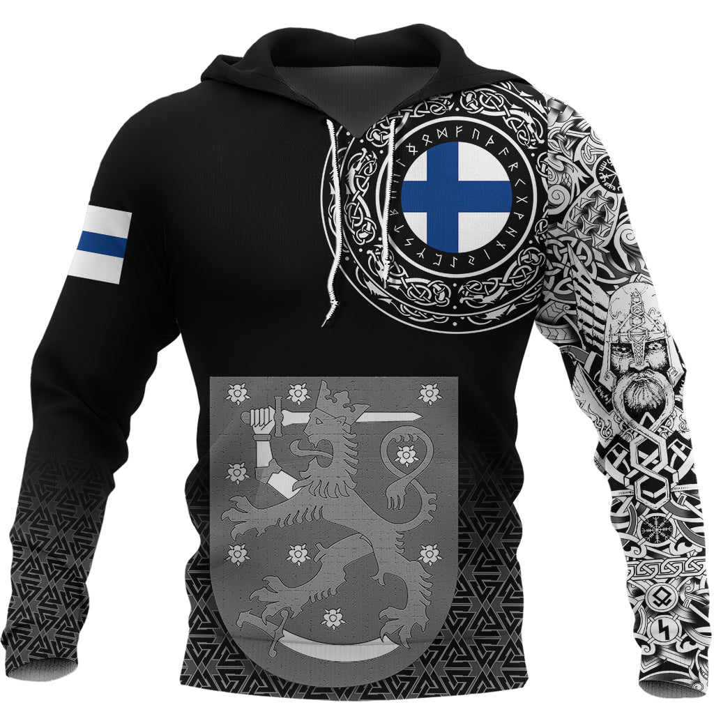 Viking Hoodie Finland Coat Of Arms RLT12