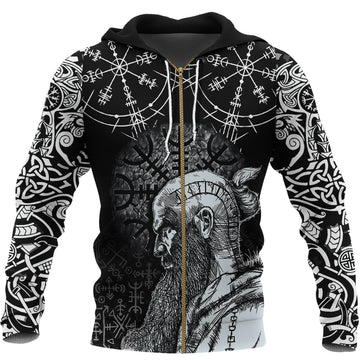 Viking Zip Hoodie - Floki RLT12