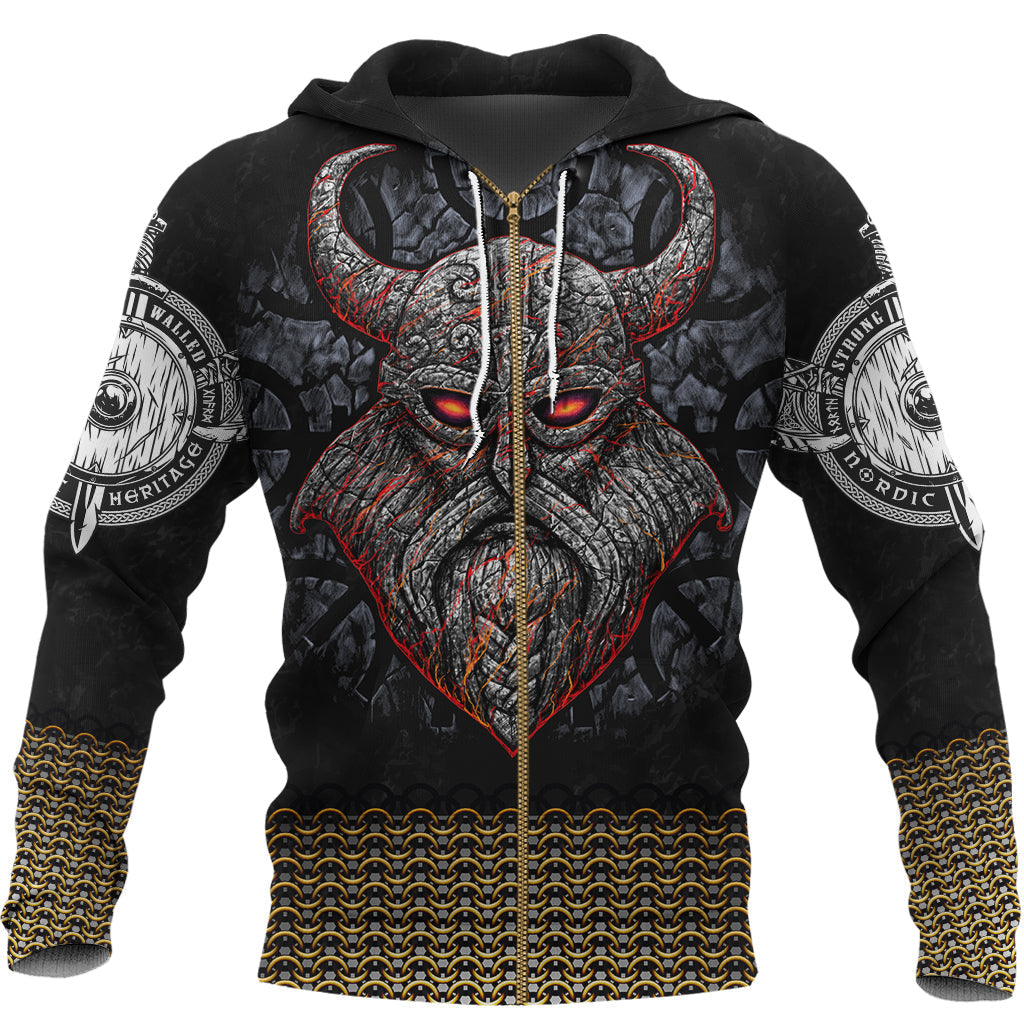 Viking Zip Hoodie - Armor Odin RLT12