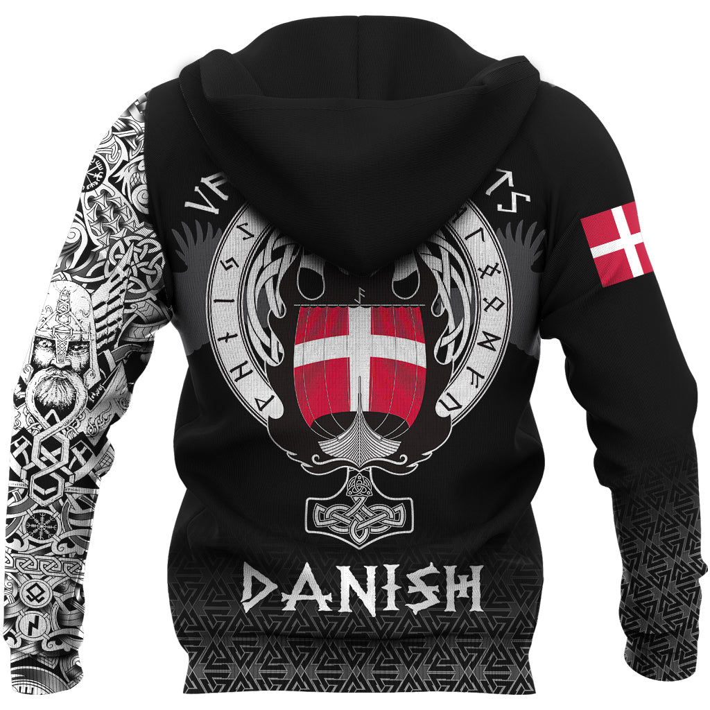Viking Zip Hoodie - Danish Drakkar RLT12