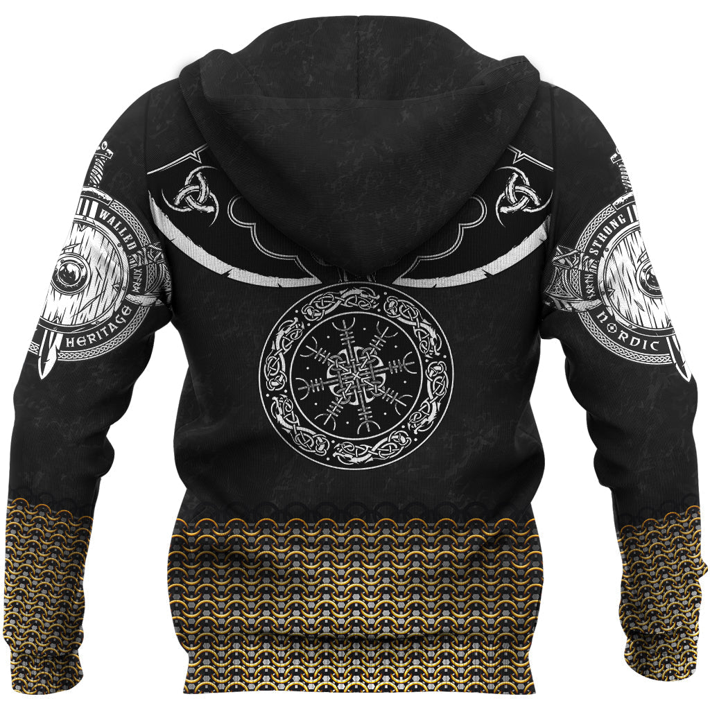 Viking Zip Hoodie - Armor Odin RLT12