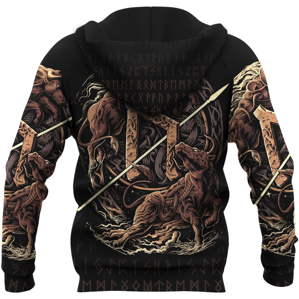 Viking Hoodie Uruz Rune RLT12