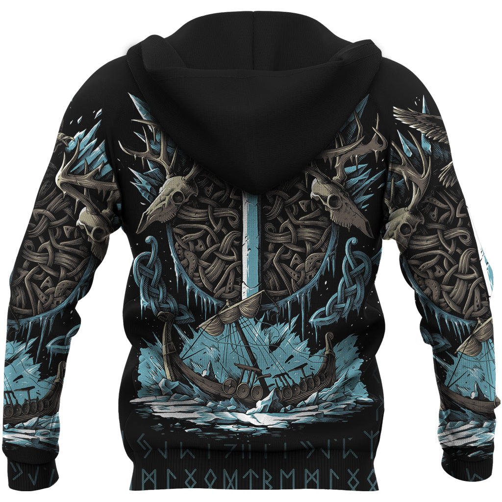 Viking Zip Hoodie - Isaz Rune RLT12