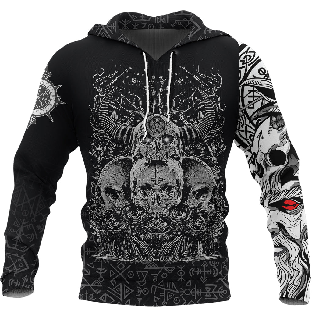Viking Skull Honor Hoodie RLT12