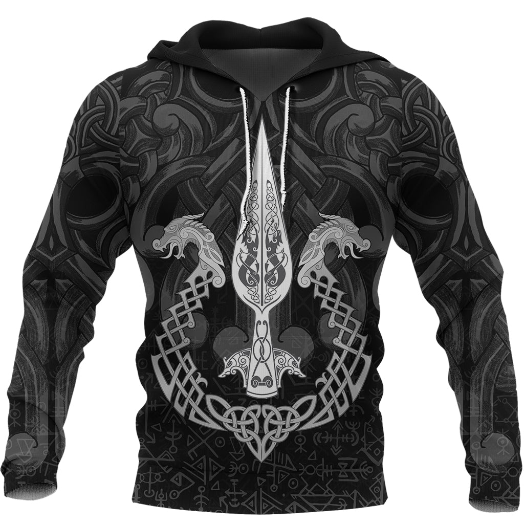 Viking Hoodie Gungnir Of Odin and Drakkar RLT12