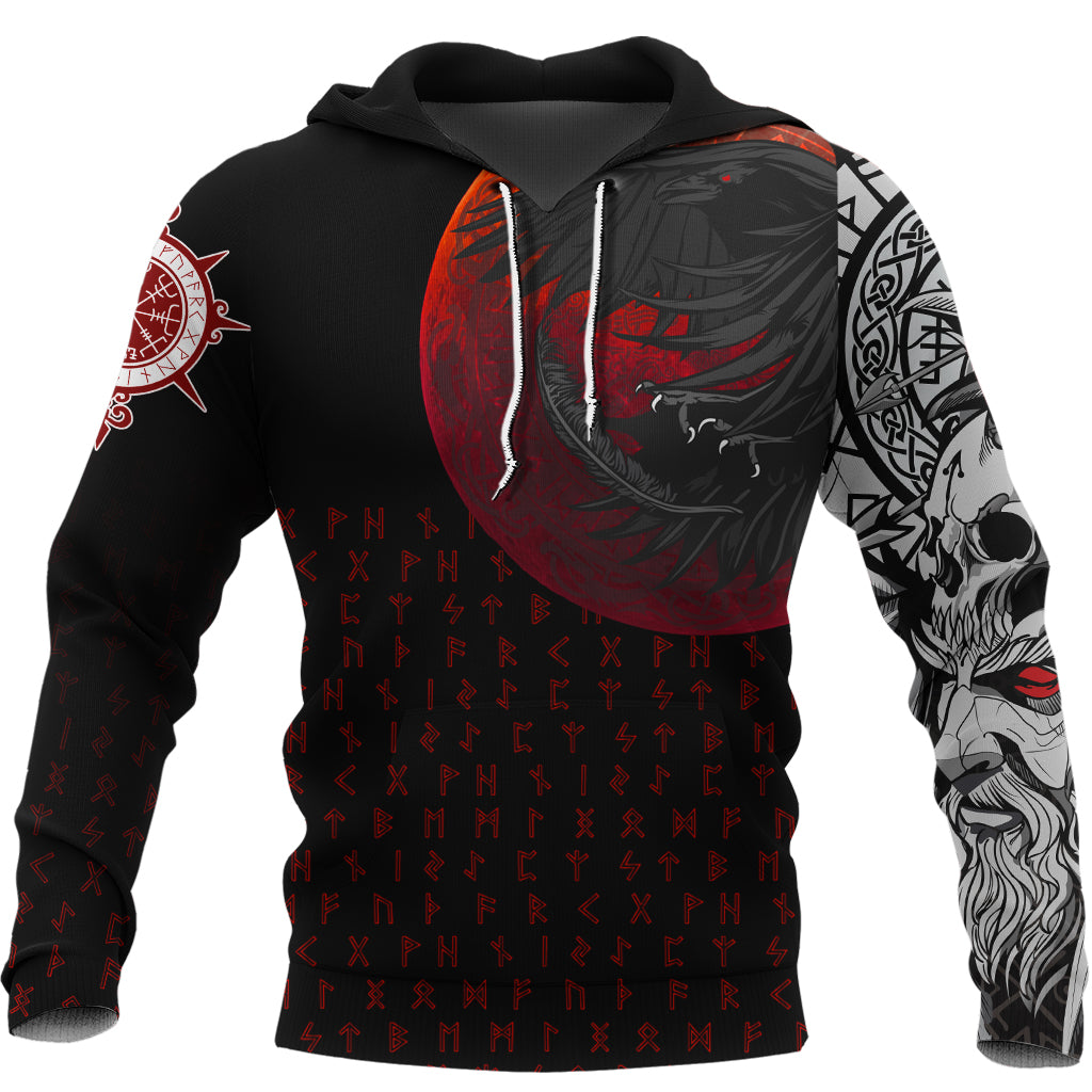 Viking Hoodie Viking Raven Blood Moon RLT12