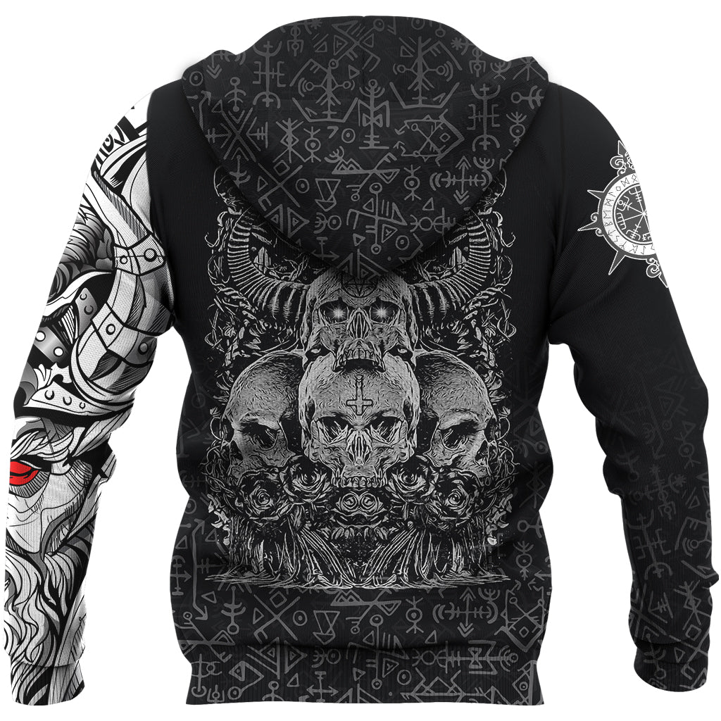 Viking Skull Honor Hoodie RLT12
