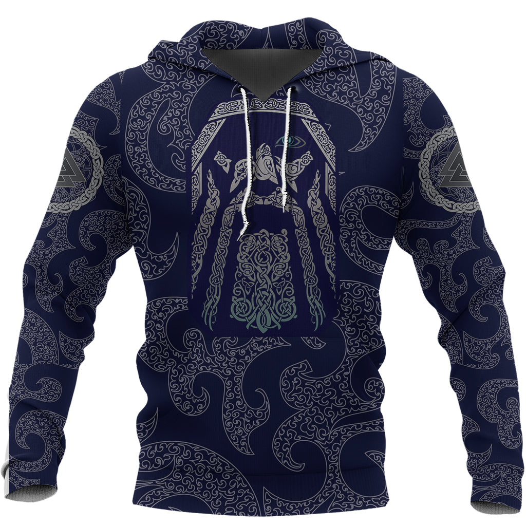 Viking Hoodie Odin God Tattoo RLT12