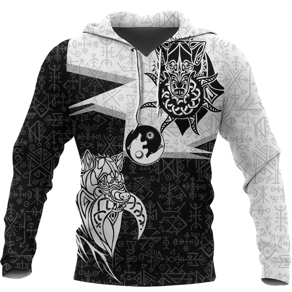 Viking Hoodie Skoll and Hati New Style RLT12
