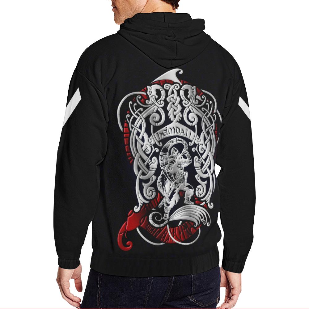 Viking Zip Hoodie - Heimdall Son Of Odin RLT12