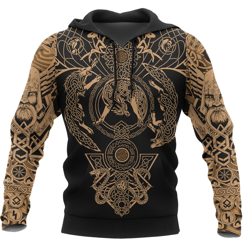 Viking Hoodie Tattoo All Over Print Special RLT12