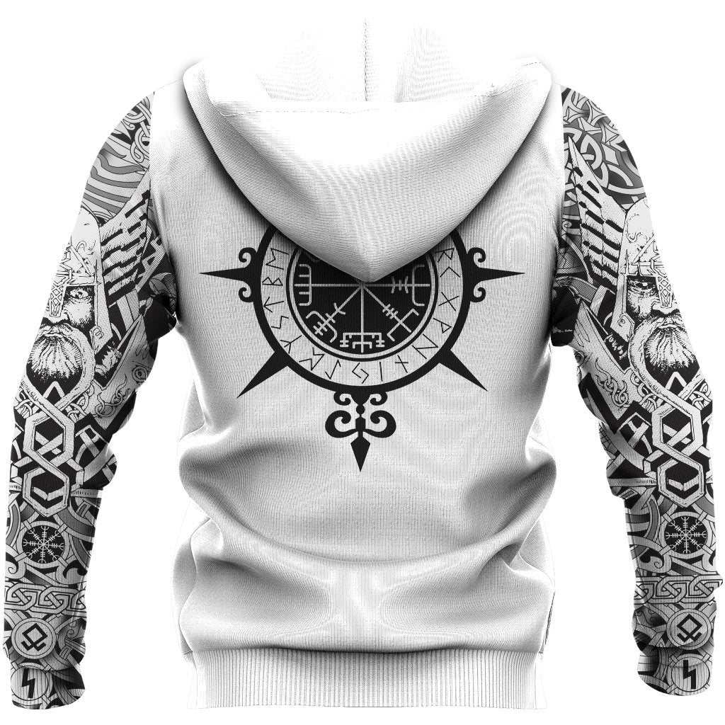 Viking Hoodie Tattoo All Over Print (Zip) RLT12