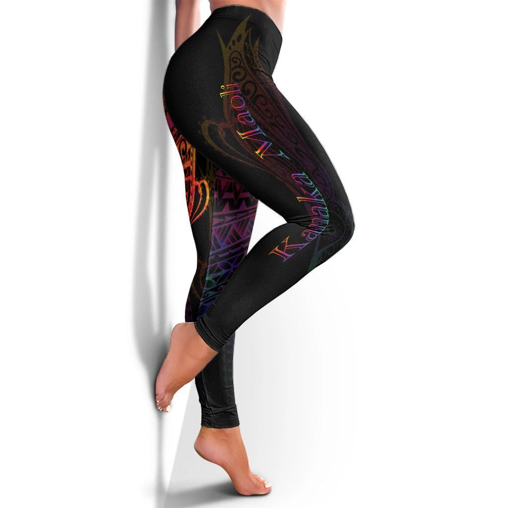 Hawaii Kanaka Maoli Leggings - Butterfly Polynesian Style