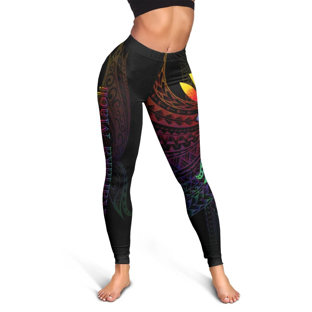 Hawaii Kanaka Maoli Leggings - Butterfly Polynesian Style
