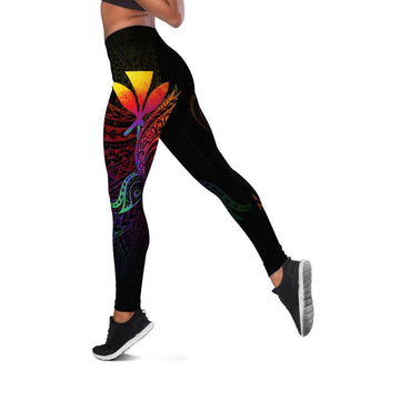 Hawaii Kanaka Maoli Leggings - Butterfly Polynesian Style