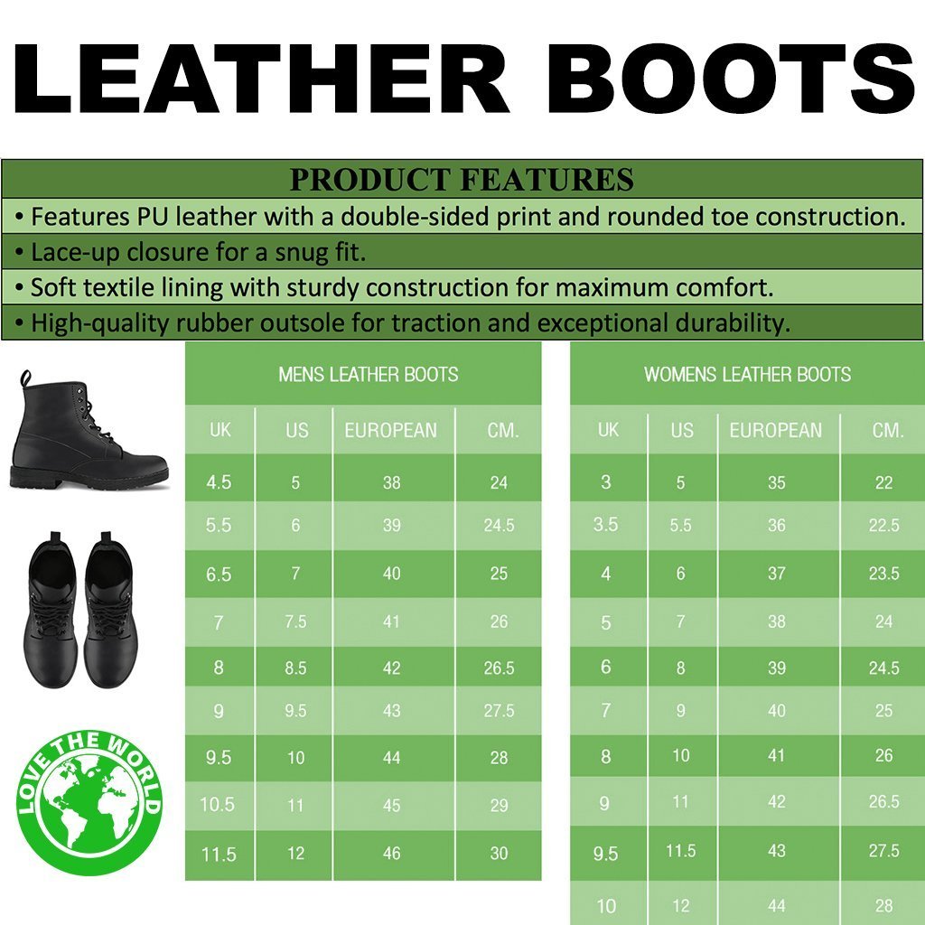 Germany Leather Boots Cornflower