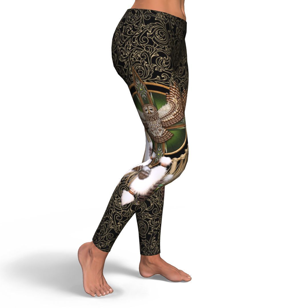 Owl Dreamcatcher Native American Design Leggings LT10