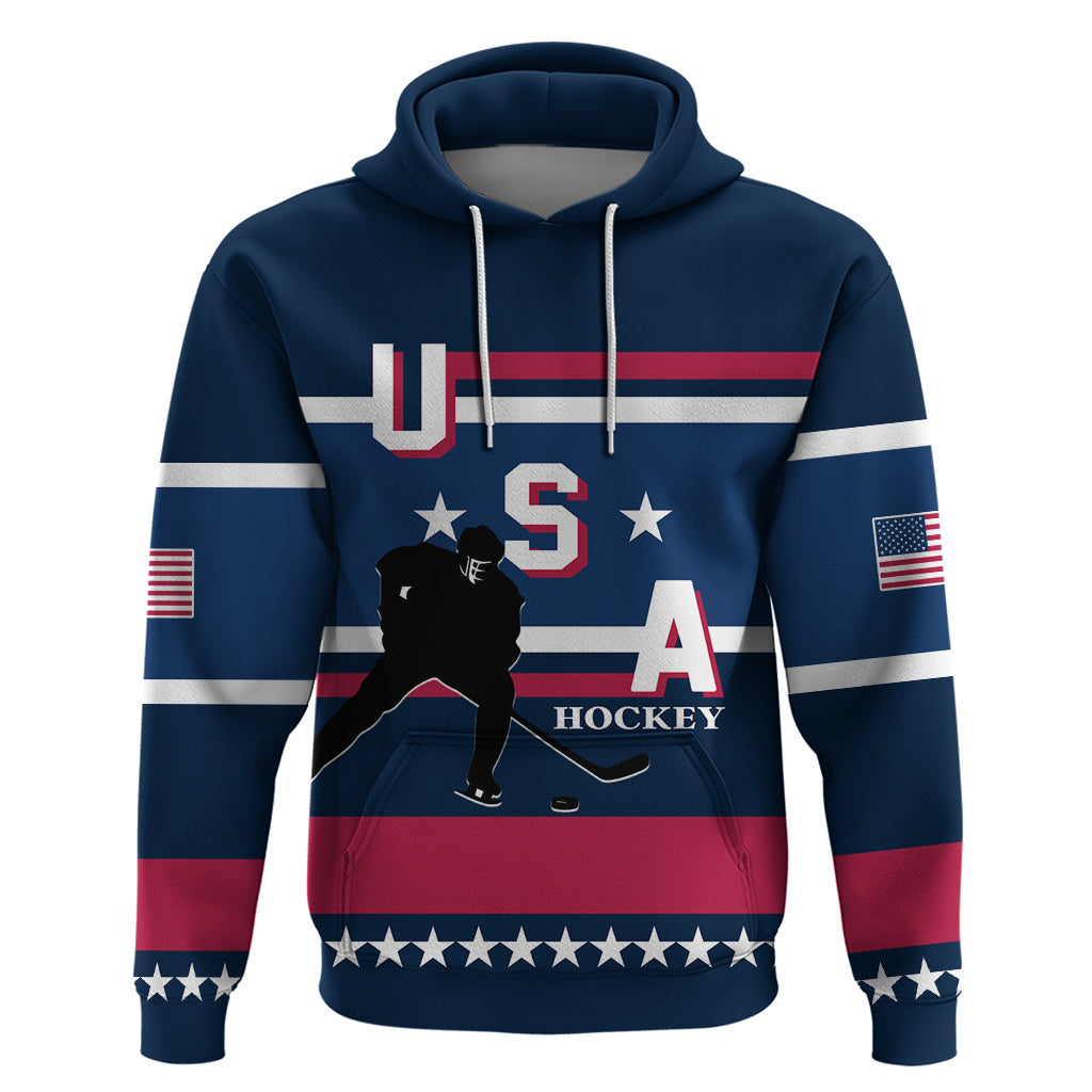 USA Ice Hockey 2024 Hoodie Go Team United States LT01