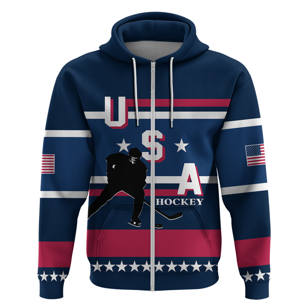 USA Ice Hockey 2024 Hoodie Go Team United States LT01