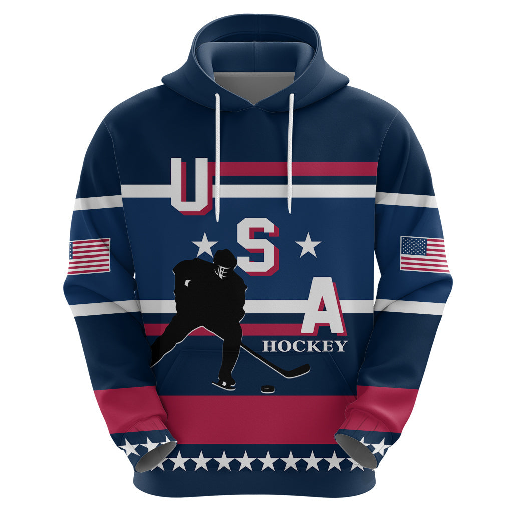 USA Ice Hockey 2024 Hoodie Go Team United States LT01