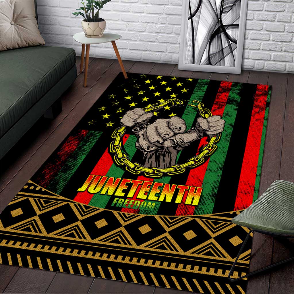 Juneteenth Celebration 2024 Area Rug Black History June 19 LT01