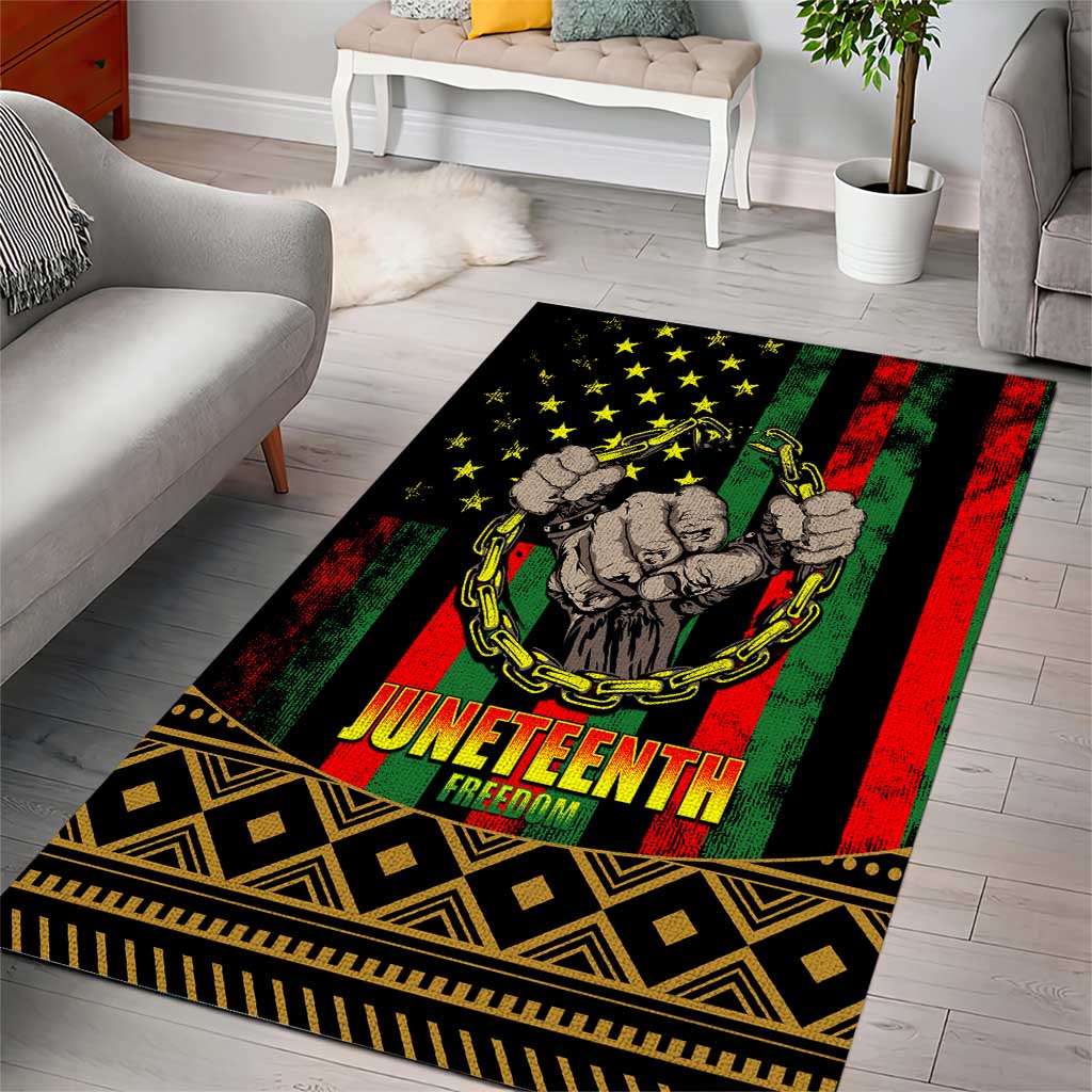 Juneteenth Celebration 2024 Area Rug Black History June 19 LT01