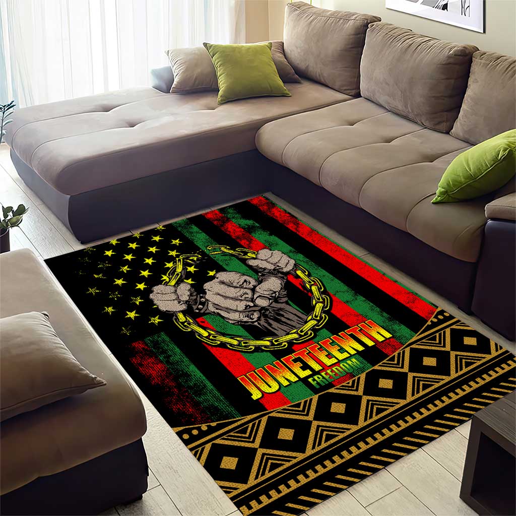 Juneteenth Celebration 2024 Area Rug Black History June 19 LT01
