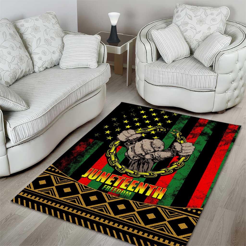Juneteenth Celebration 2024 Area Rug Black History June 19 LT01