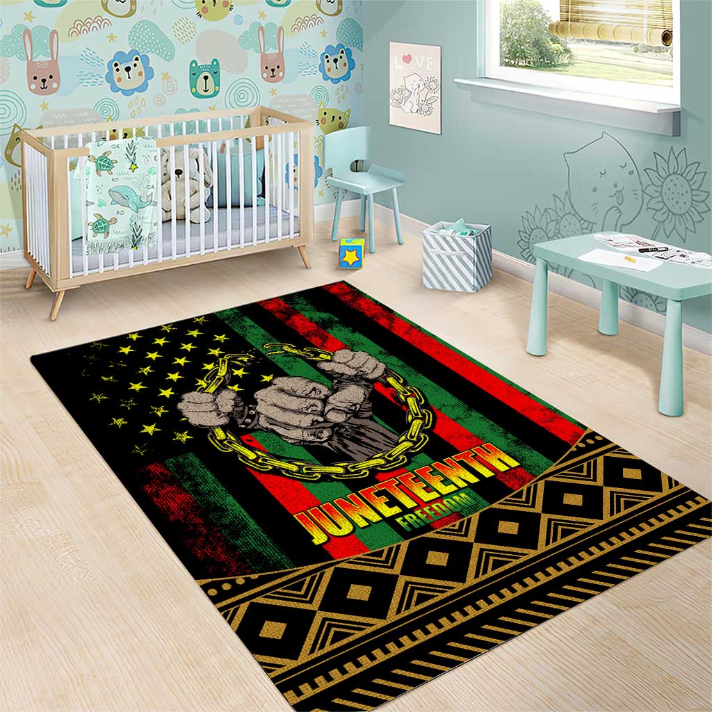 Juneteenth Celebration 2024 Area Rug Black History June 19 LT01