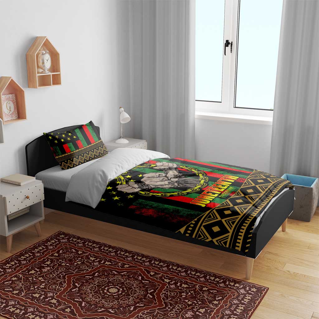 Juneteenth Celebration 2024 Bedding Set Black History June 19 LT01