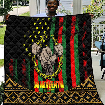 Juneteenth Celebration 2024 Quilt Black History June 19 LT01