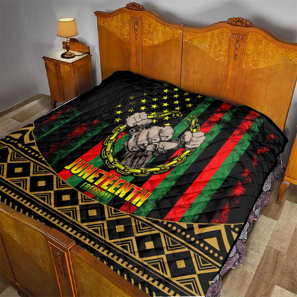 Juneteenth Celebration 2024 Quilt Black History June 19 LT01