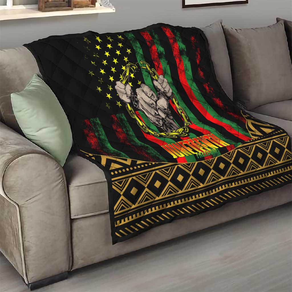 Juneteenth Celebration 2024 Quilt Black History June 19 LT01
