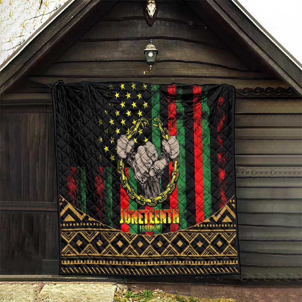 Juneteenth Celebration 2024 Quilt Black History June 19 LT01
