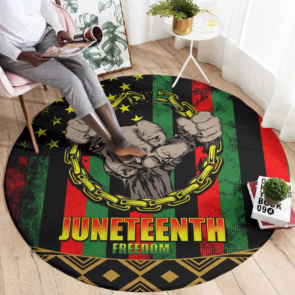 Juneteenth Celebration 2024 Round Carpet Black History June 19 LT01