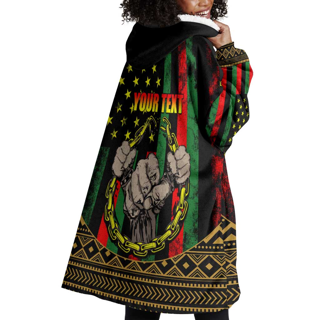Juneteenth Celebration 2024 Wearable Blanket Hoodie Black History June 19 LT01