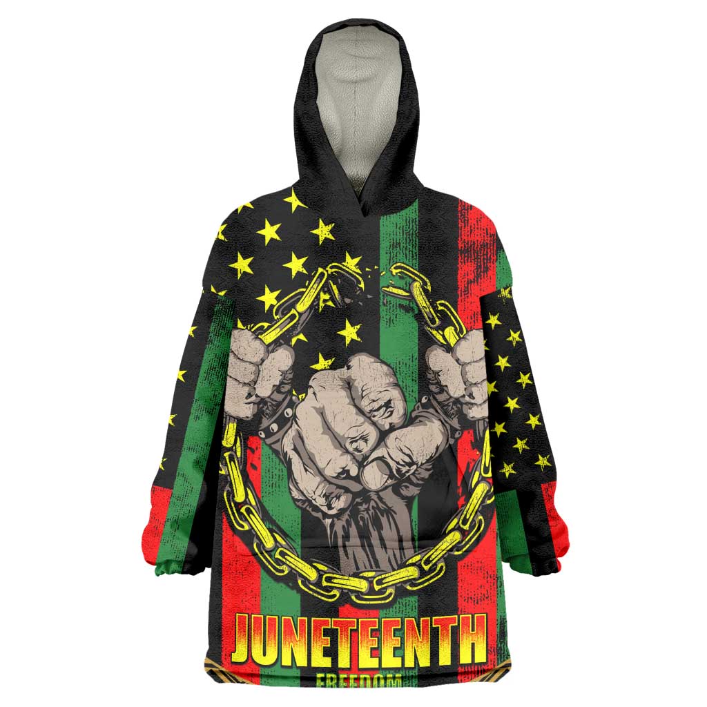 Juneteenth Celebration 2024 Wearable Blanket Hoodie Black History June 19 LT01