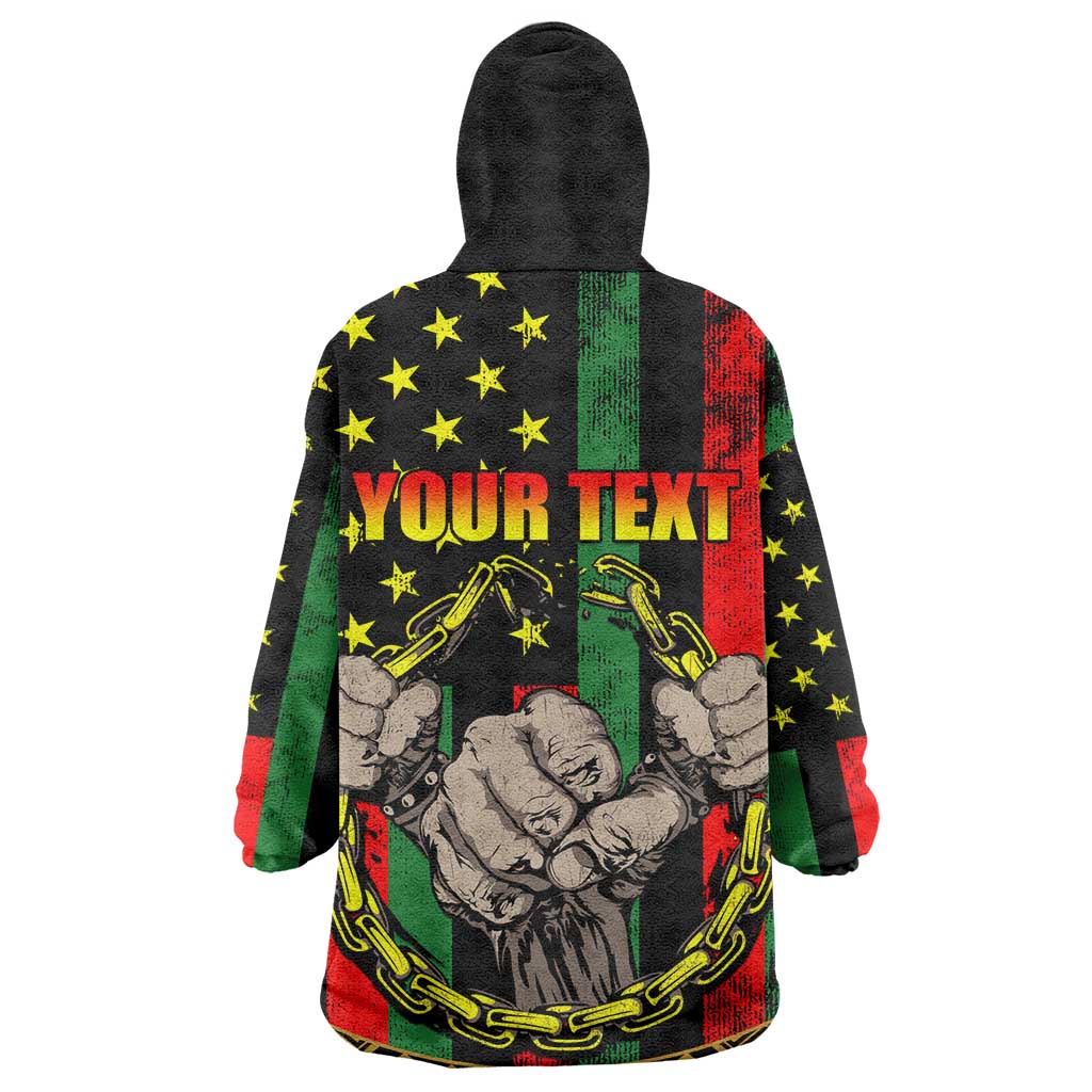 Juneteenth Celebration 2024 Wearable Blanket Hoodie Black History June 19 LT01