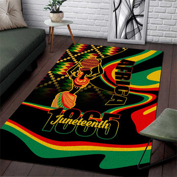 Juneteenth 2024 Area Rug 1865 Freedom Day Anniversary LT01