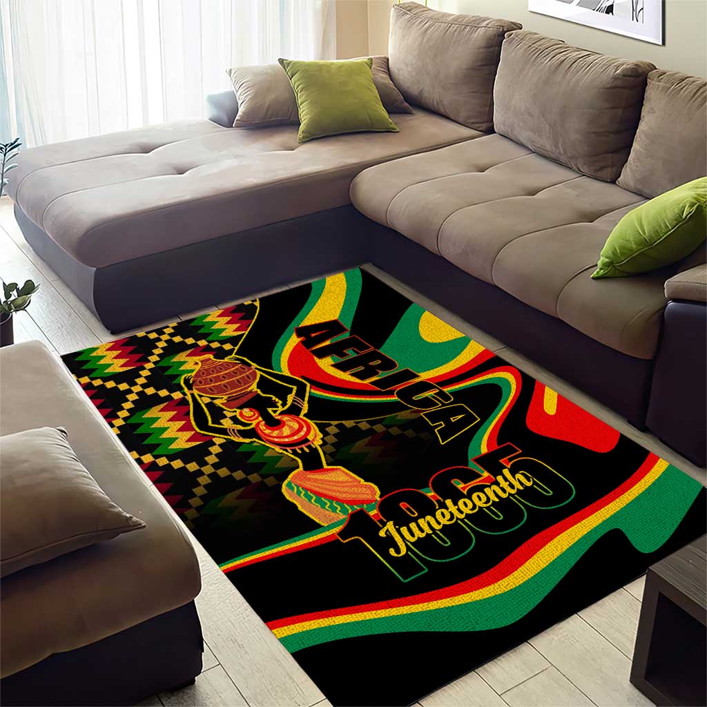 Juneteenth 2024 Area Rug 1865 Freedom Day Anniversary LT01