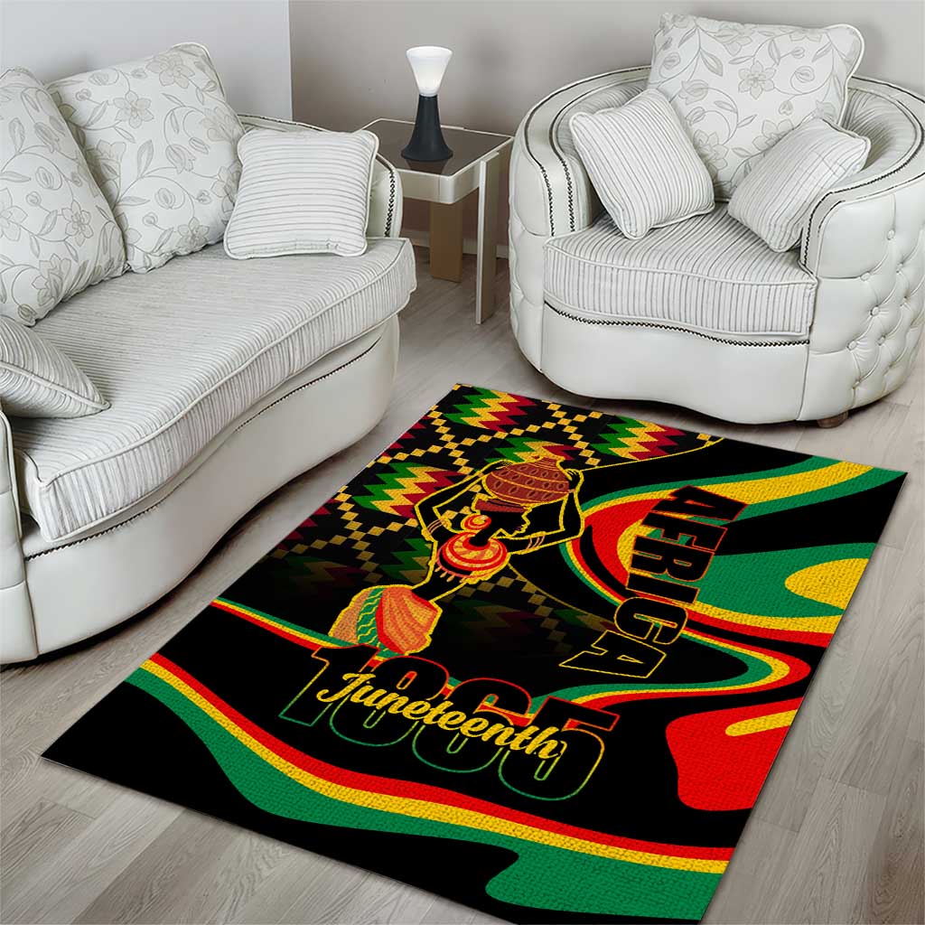Juneteenth 2024 Area Rug 1865 Freedom Day Anniversary LT01