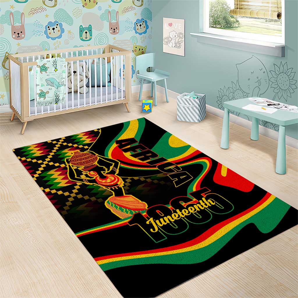 Juneteenth 2024 Area Rug 1865 Freedom Day Anniversary LT01