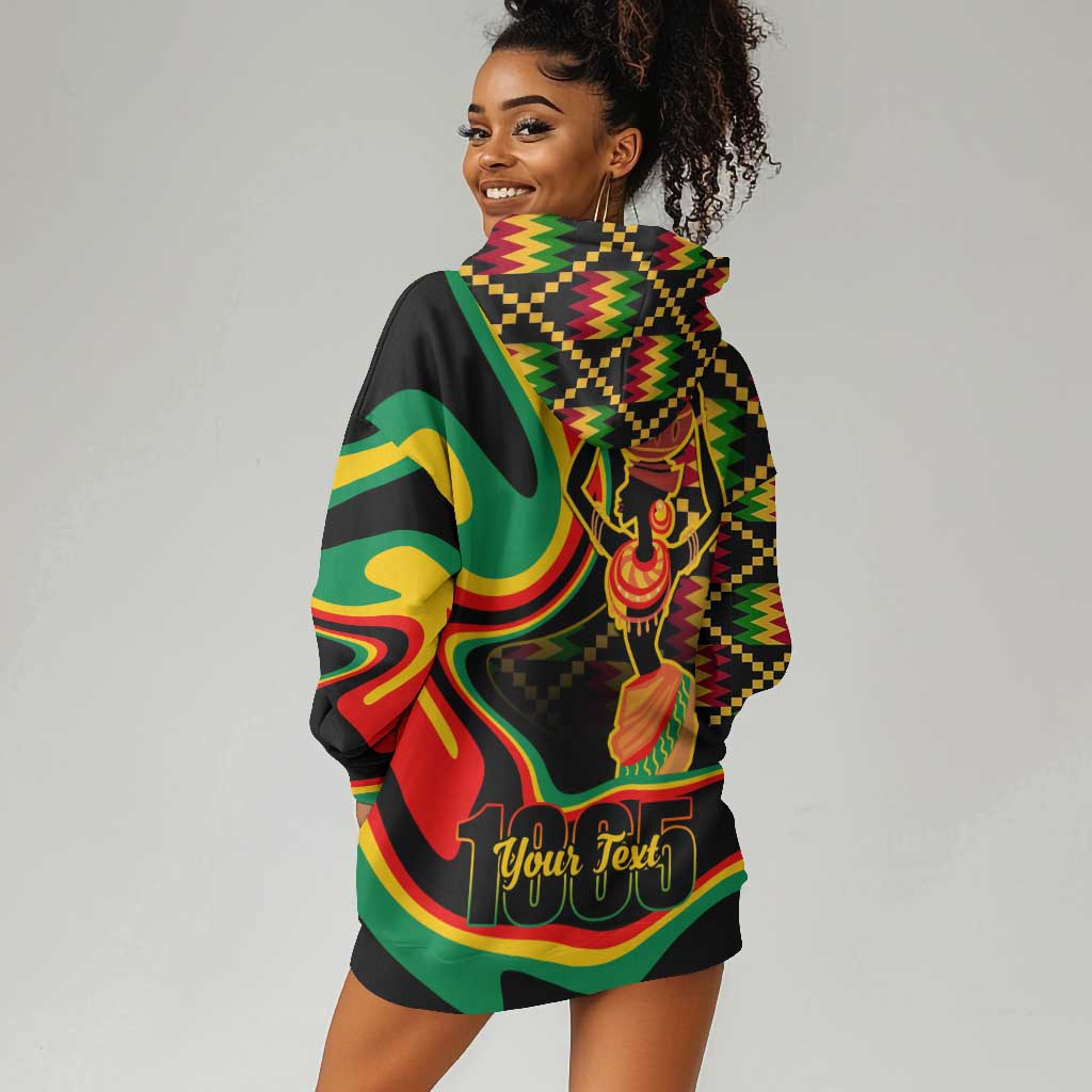 Juneteenth 2024 Hoodie Dress 1865 Freedom Day Anniversary LT01